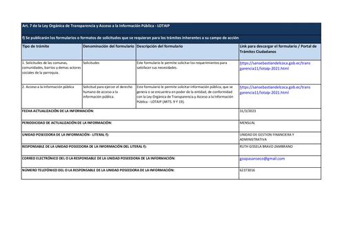 Literal f1 Formularios o formatos de solicitudes