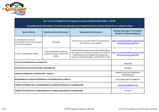 Literal f1 Formularios o formatos de solicitudes